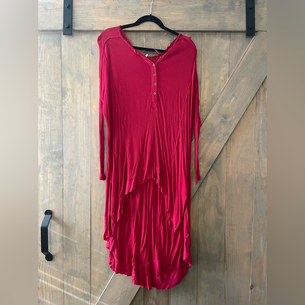 Cozy High-low Long-Sleeve